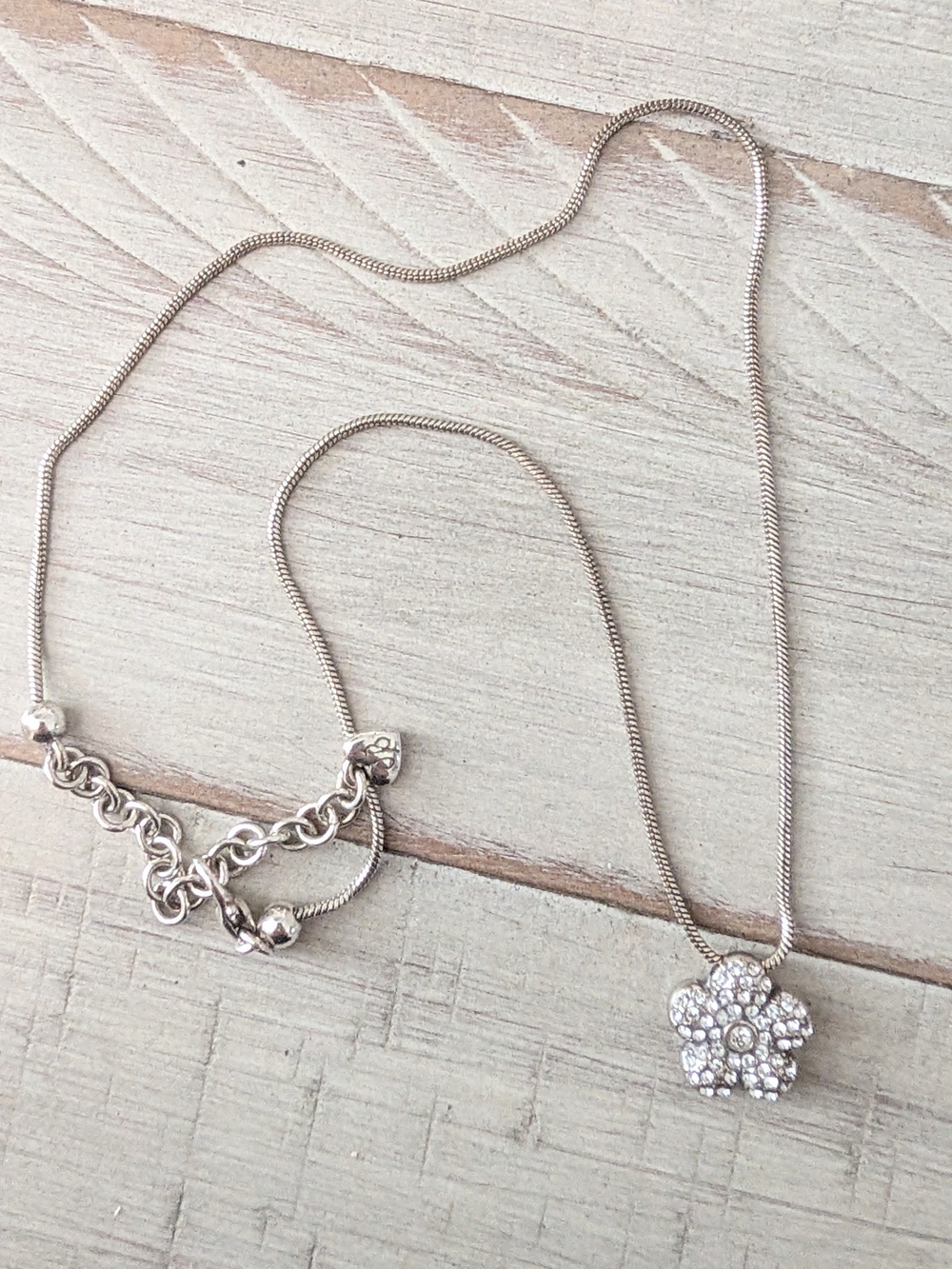 Brighton "La Vie" Crystal Flower Pendant Necklace